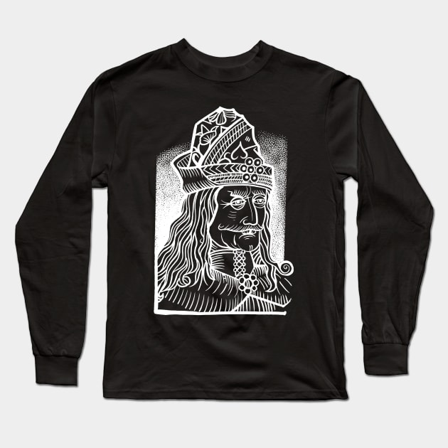 Vlad Tepes Long Sleeve T-Shirt by Matthenegar